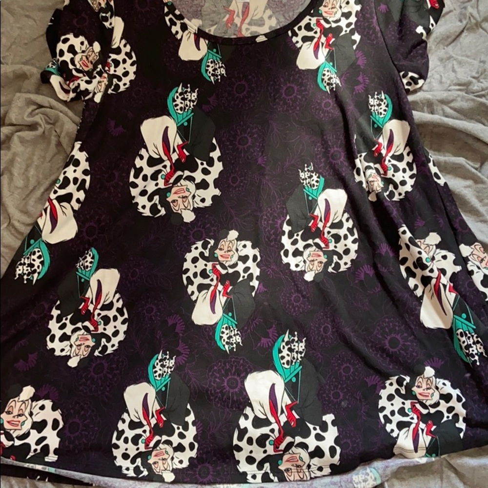 Disney Cruella DeVile LuLaRoe Perfect Tee